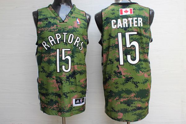 Men Toronto Raptors #15 Carter Camo Adidas NBA Jerseys->toronto raptors->NBA Jersey